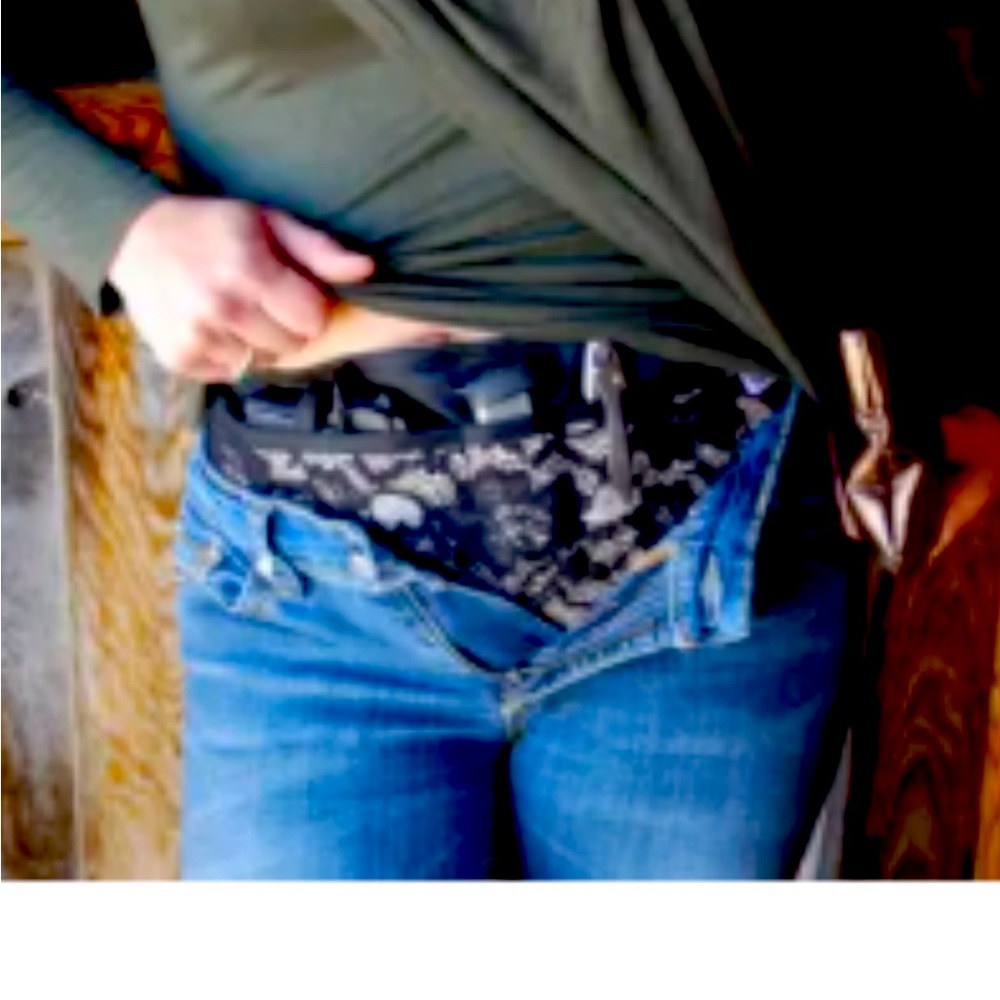 Woman’s FancyPants Belly band holster.